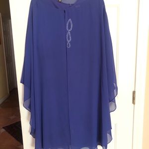 Royal blue cocktail dress
